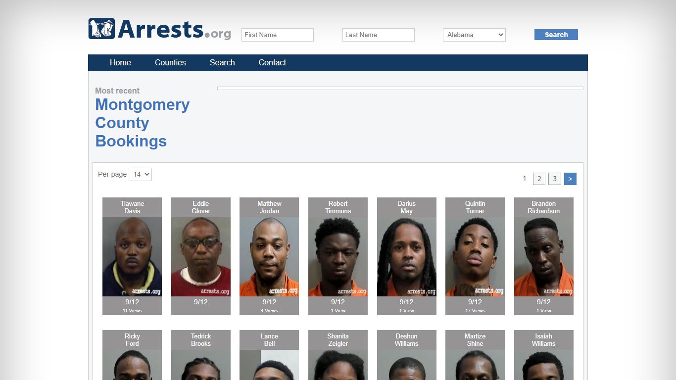 Montgomery County Arrests and Inmate Search